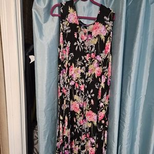 Black crinkle dress